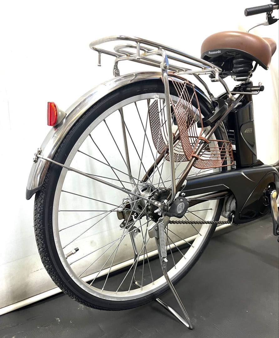 1年保証 送料無料　パナソニック　ビビ　24インチ　茶色　電動アシスト自転車