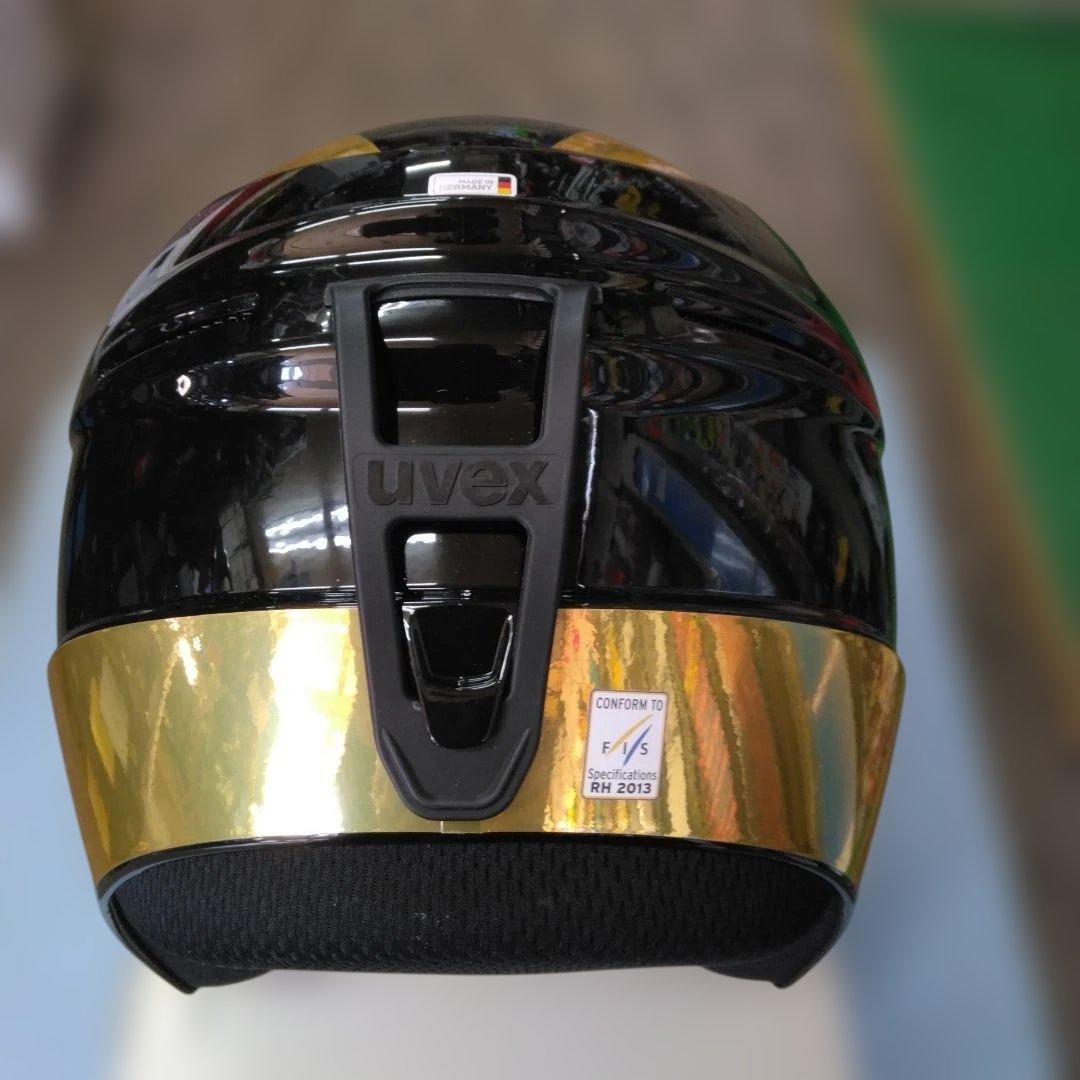 ヘルメット：UVEX race+chrome、56-57cm、未使用・新品