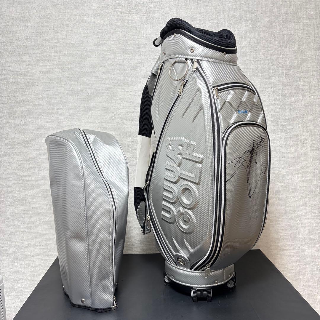 【超希少/非売品】UUUM GOLF コンペ景品 キャディバッグ シルバー 美品