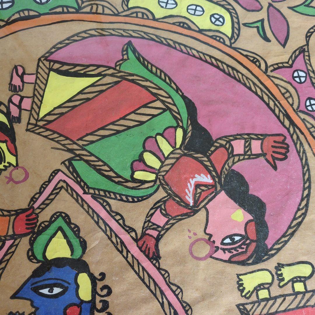 ネパールの画家が描いた神話的な絵画（制作年は1989年以前）⬇️再値下げ‼️⬇️