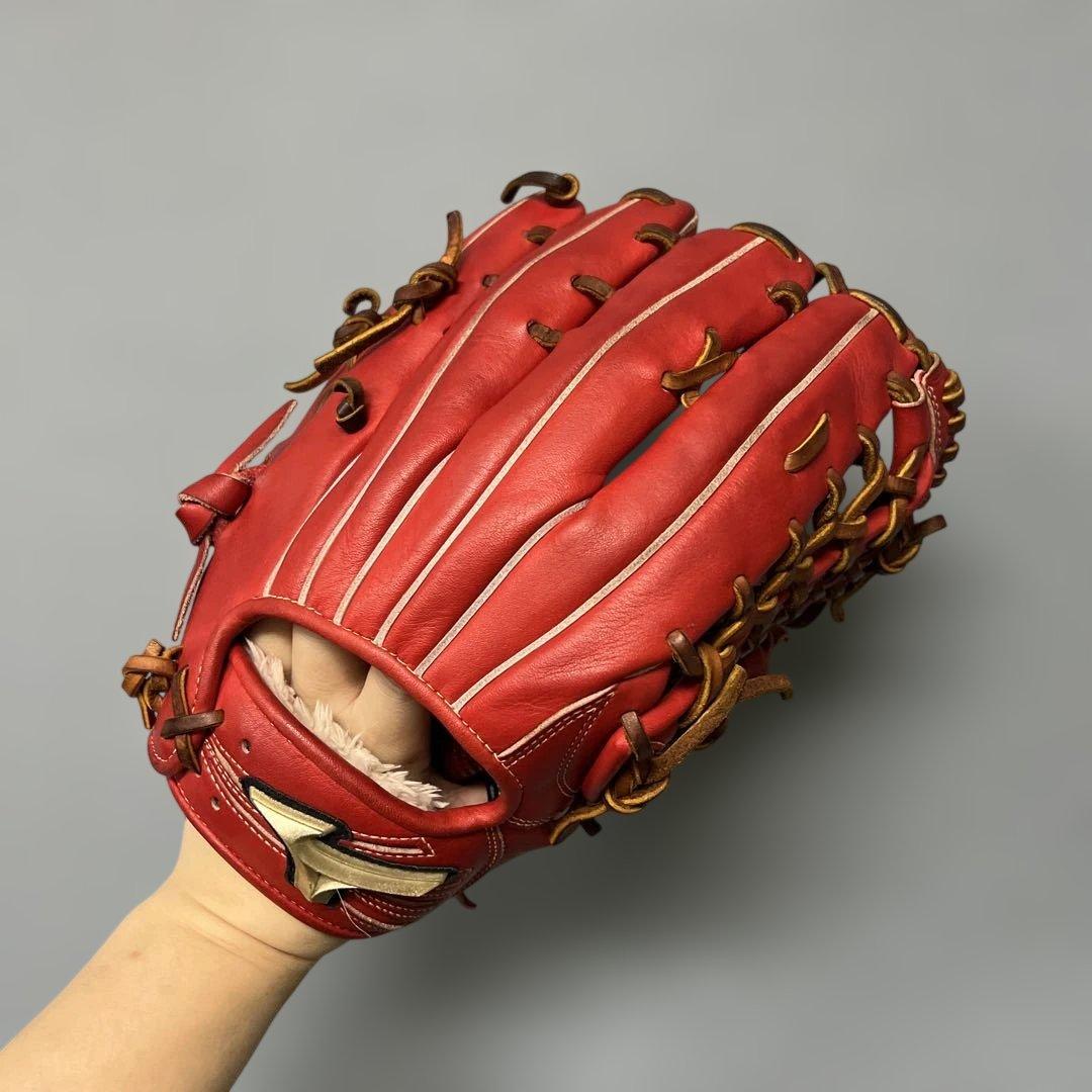 1334 ミズノ グローバルエリート 型抜群 極美品 軟式 外野手用グローブ