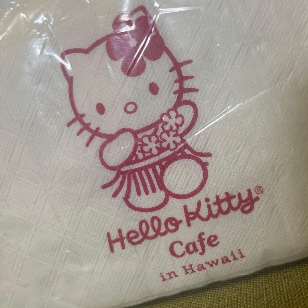 希少 ハローキティカフェ ハワイ限定 紙ナプキン 2000年製 サンリオ