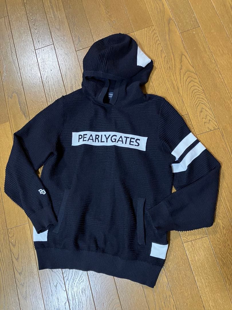 【3/27まで限定価格】PEARLY GATES フード付きメッシュパーカー
