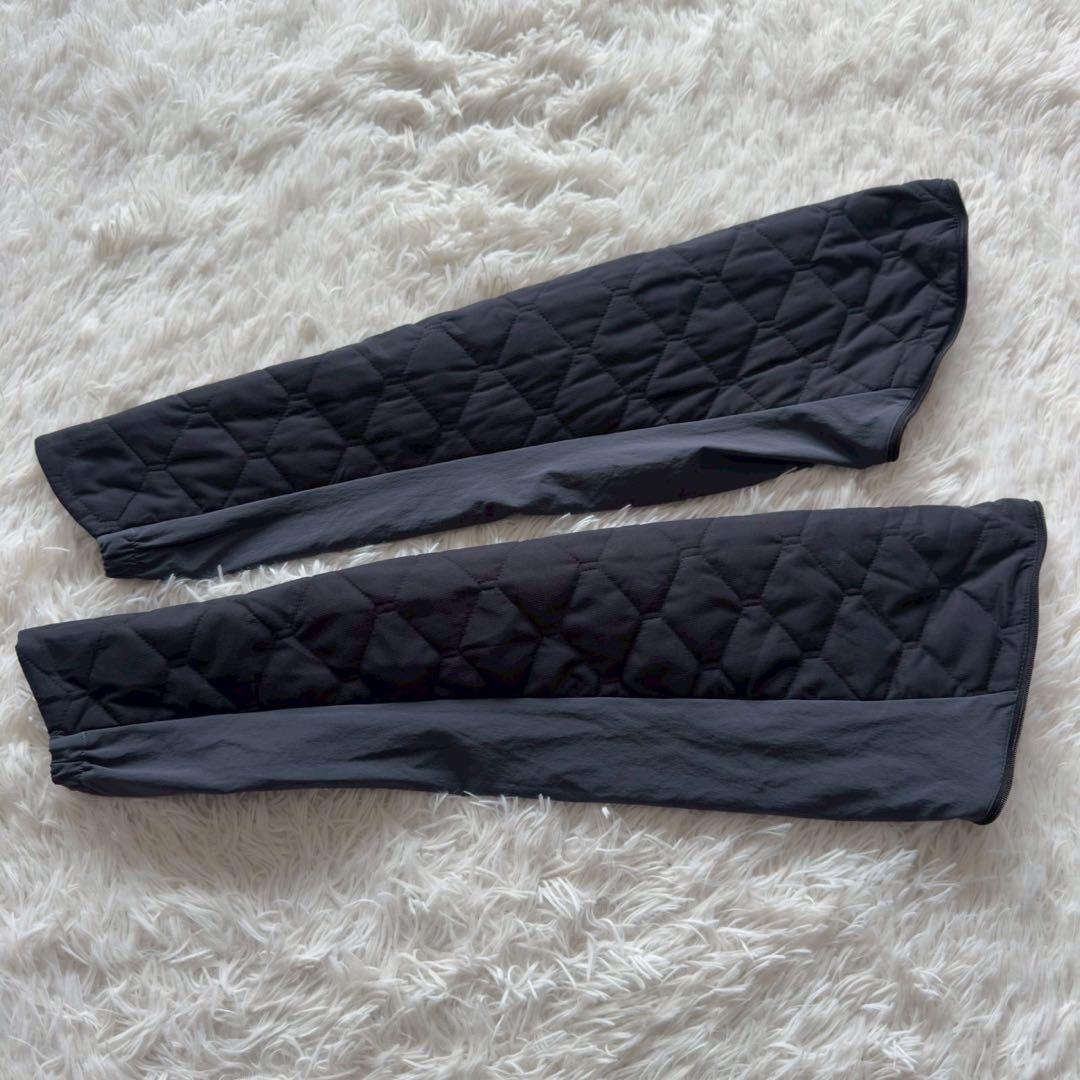 OAKLEY✨パフジャケット　2WAY 中綿　裏ボア　　刺繍ロゴ　黒　M