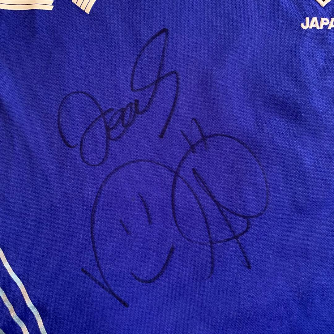元日本代表　田中達也　サイン入　レプリカ日本代表ユニフォーム