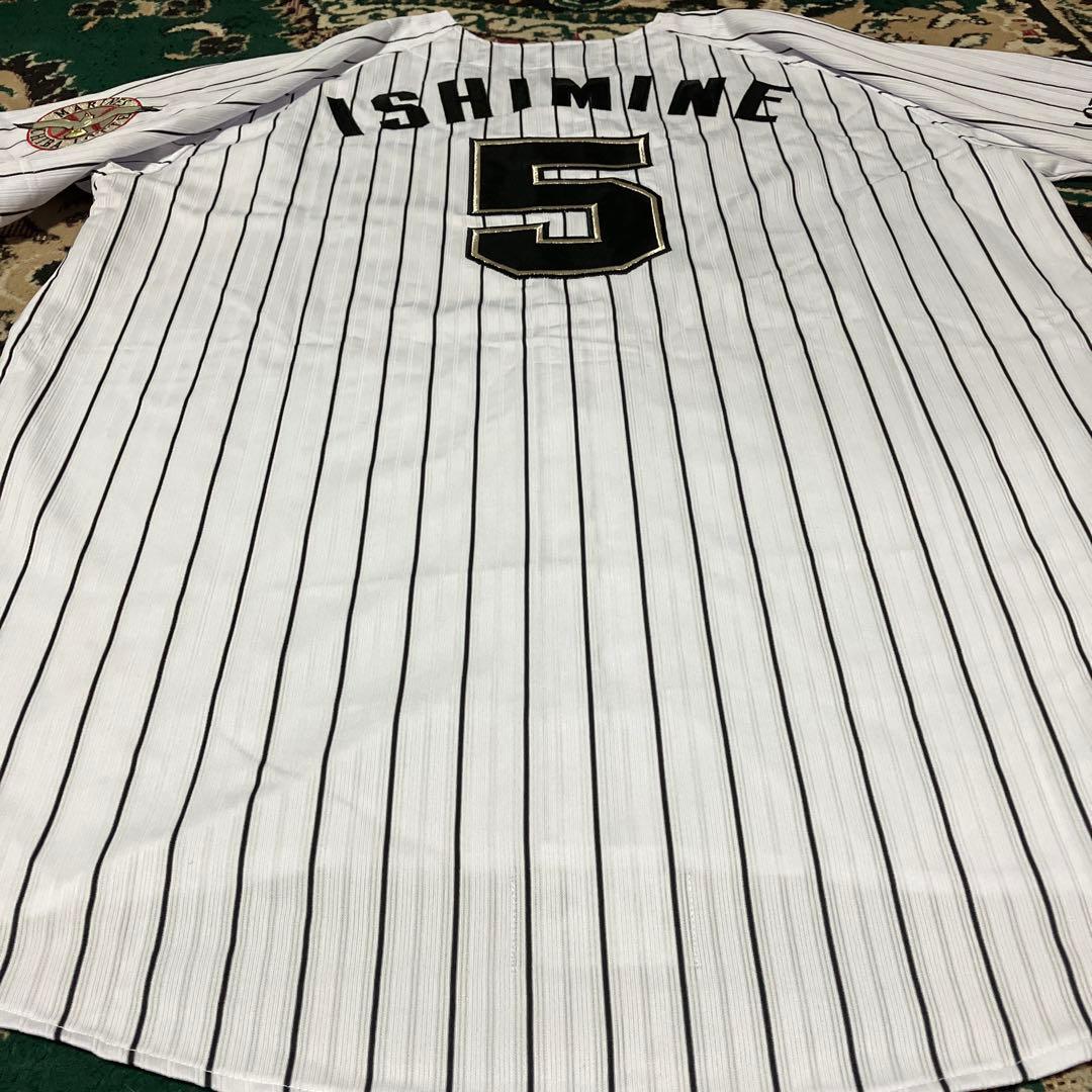 美品　千葉ロッテマリーンズ　ユニフォーム　DESCENTE 伊志嶺翔大　背番号5