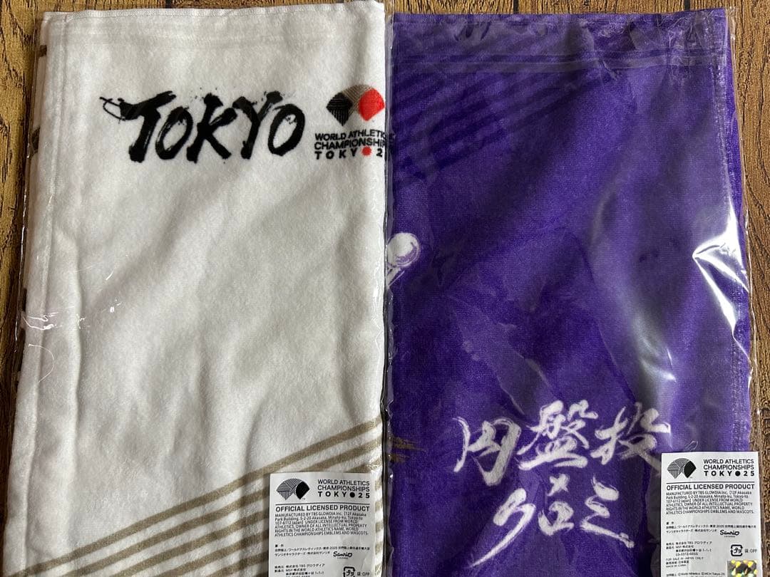 東京2025世界陸上×サンリオ　フェイスタオル　マイメロディ　クロミ