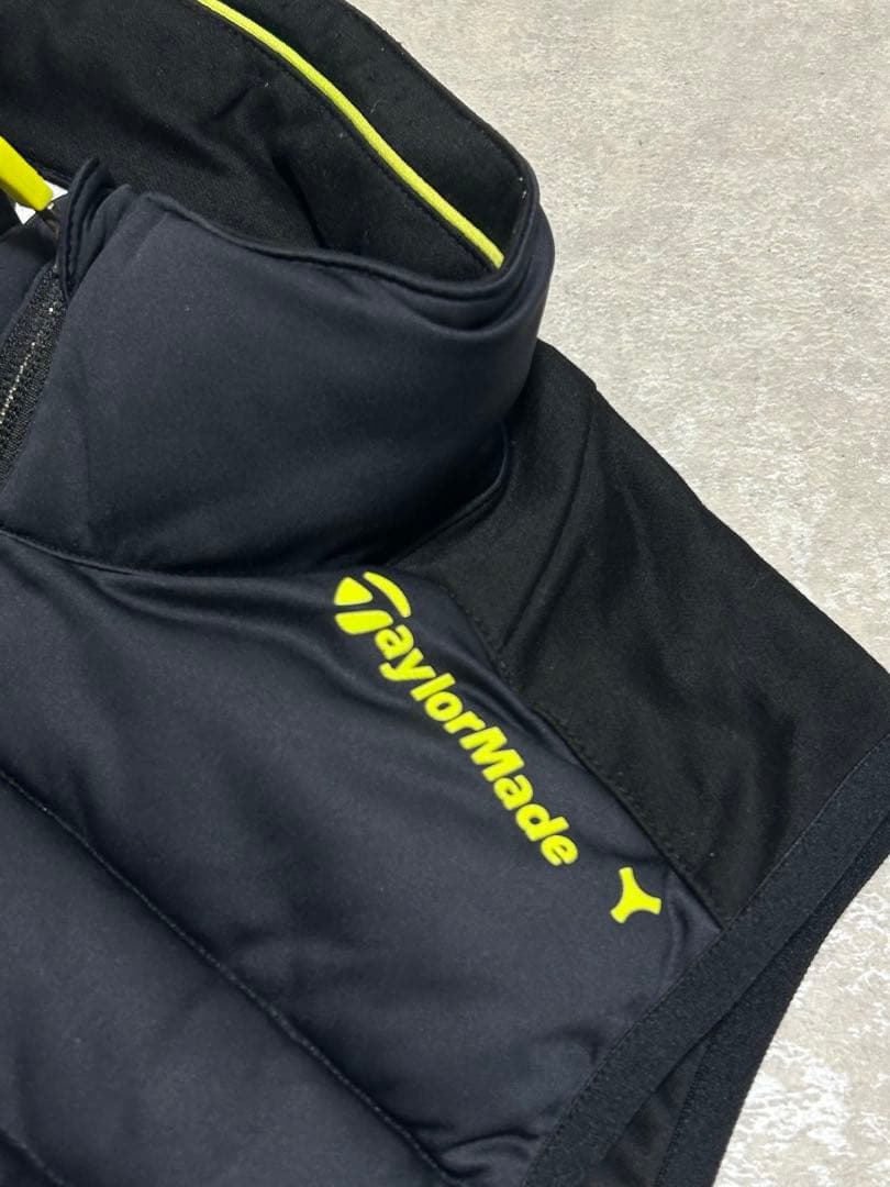 未使用級 TaylorMade メンズ M ブラック ダウンベスト