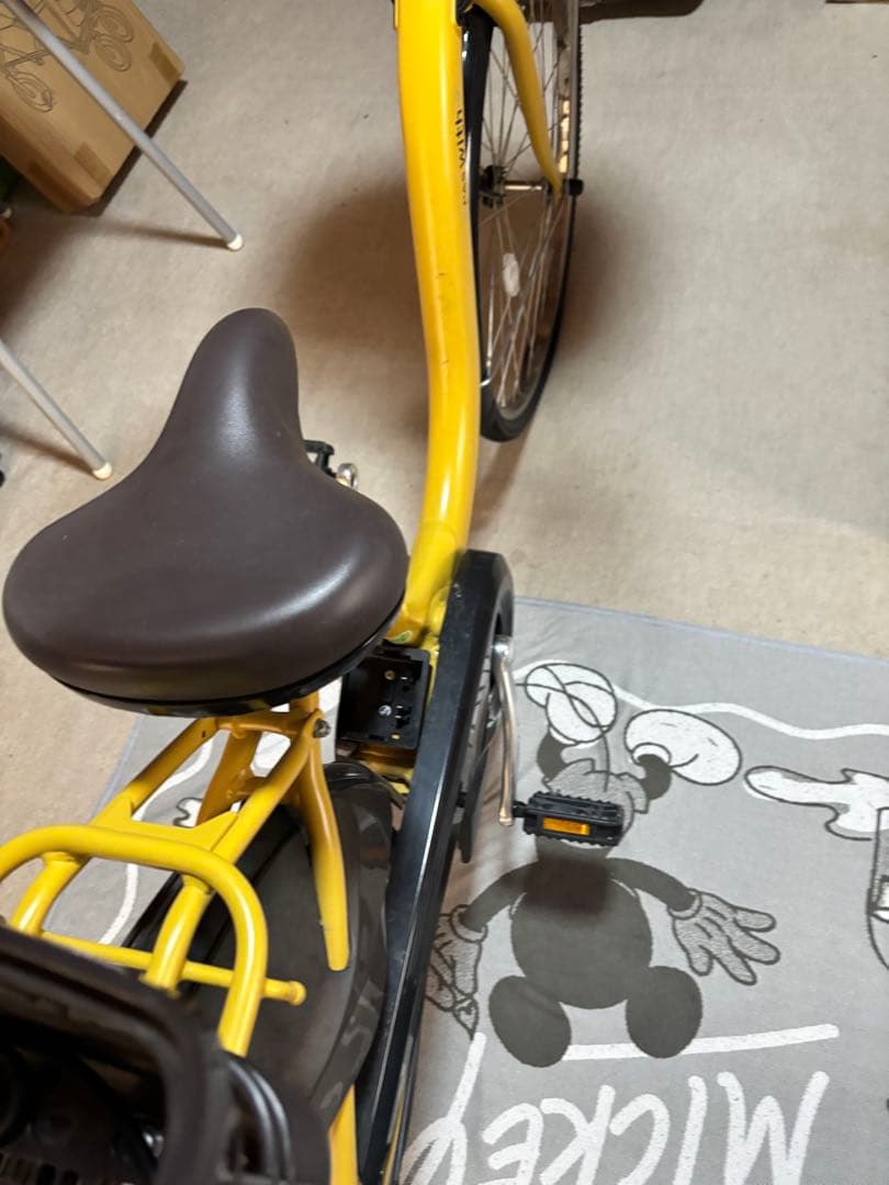 引き取り希望　電動自転車　からし色
