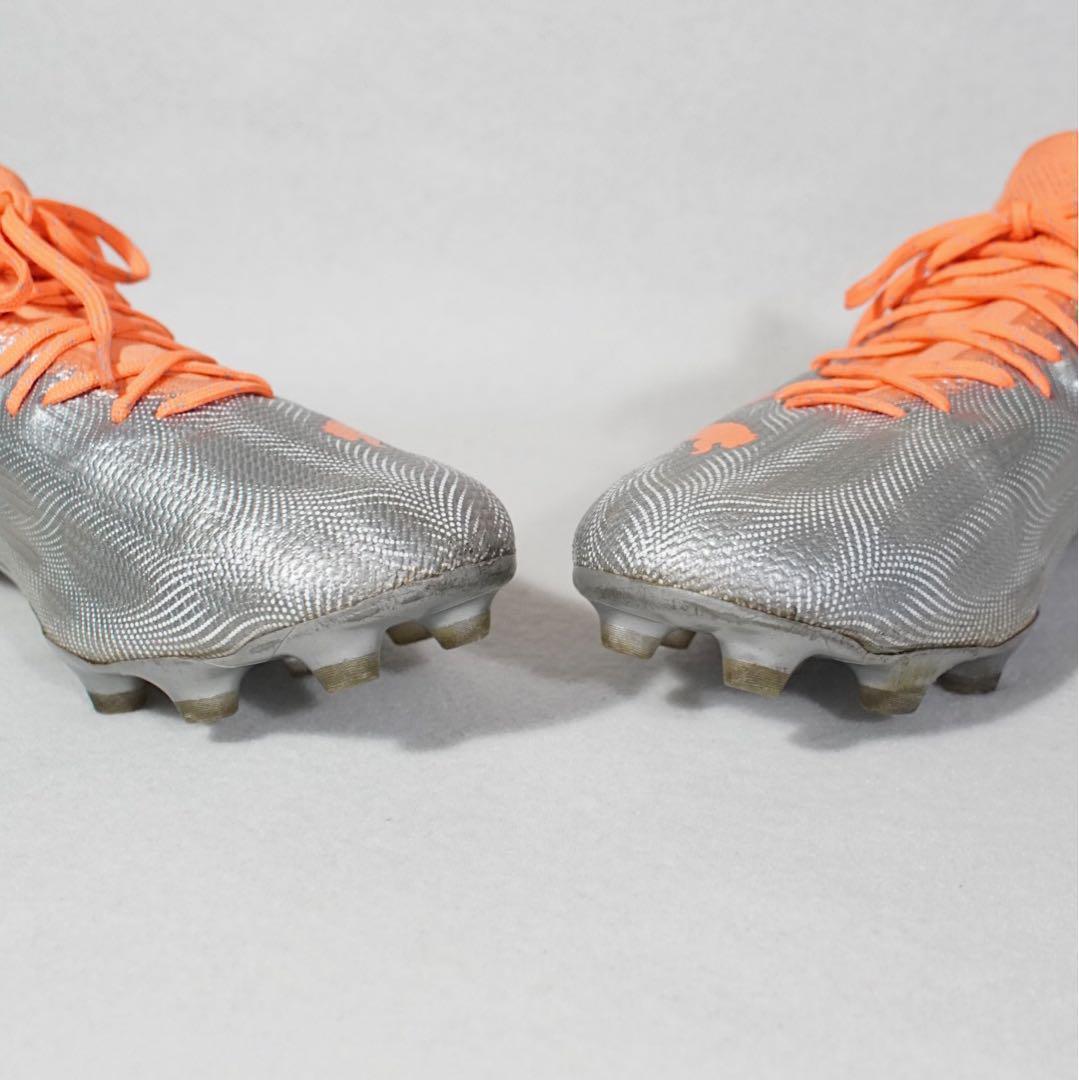 軽量《PUMA》ウルトラ1.4 HG/AG サッカースパイク(27.5)シルバー