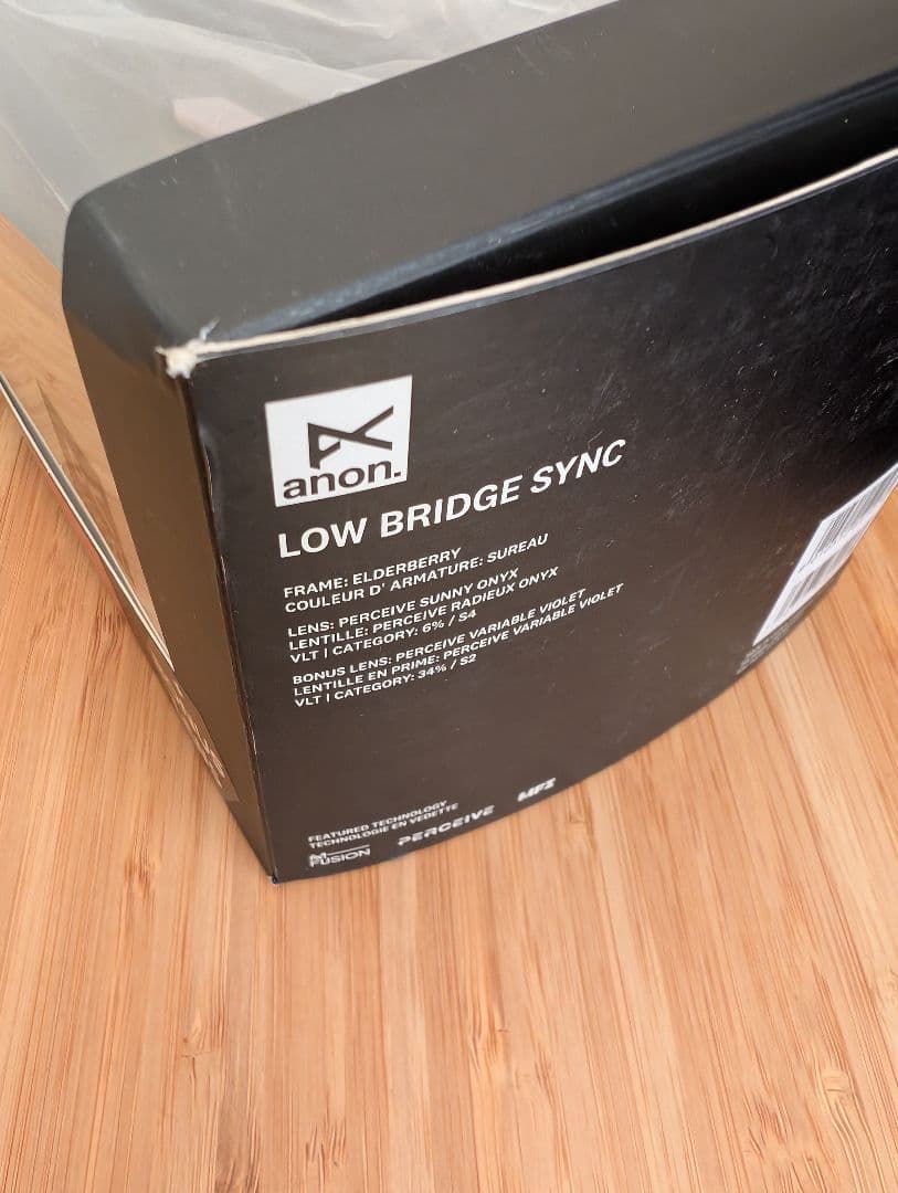 ⑧anon.Sync Low Bridge Fit Goggles+B.lens