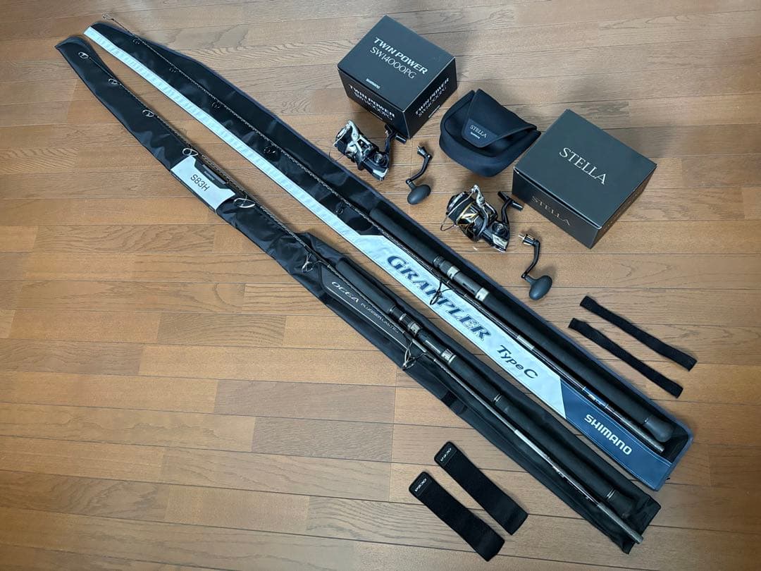 ステラ　ツインパワー　14000 ロッドリールセット