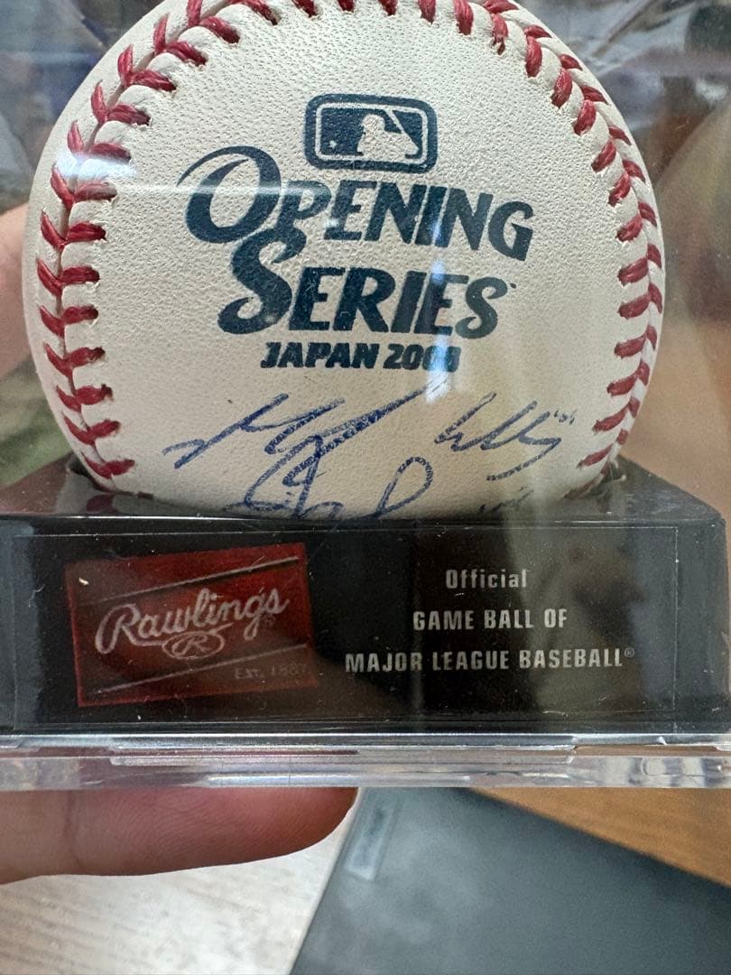 【超希少】松坂大輔 直筆サイン入り MLB 2008 日本開幕戦 公式試合球