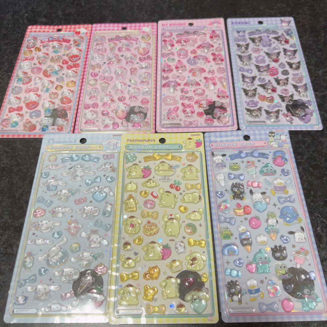 サンリオ　シール　まとめ売り　ボンボンドロップ　第一弾　第二弾　ミニ　うるちゅる