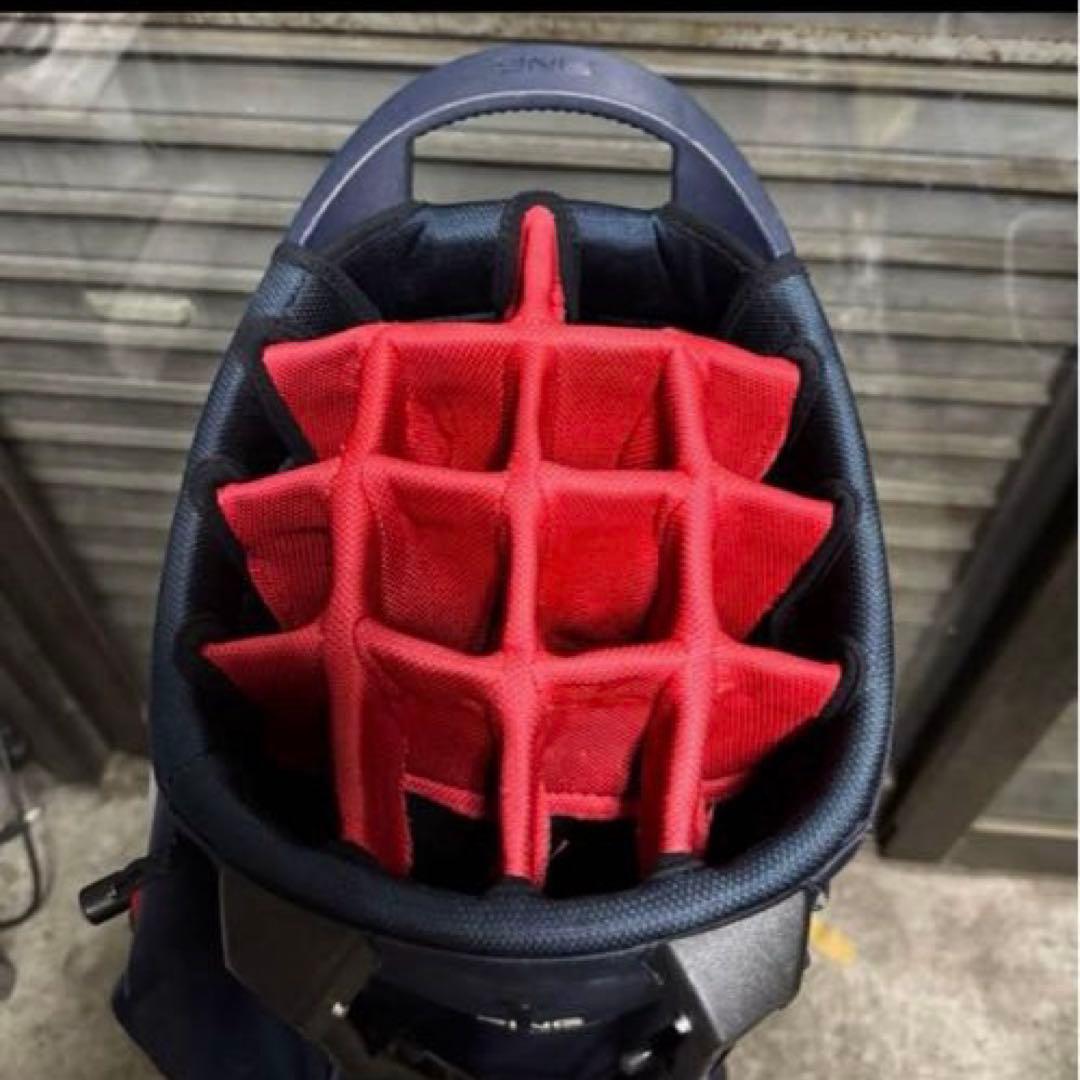 PING HOOFER 14スタンド キャディバッグ ネイビー グレー レッド
