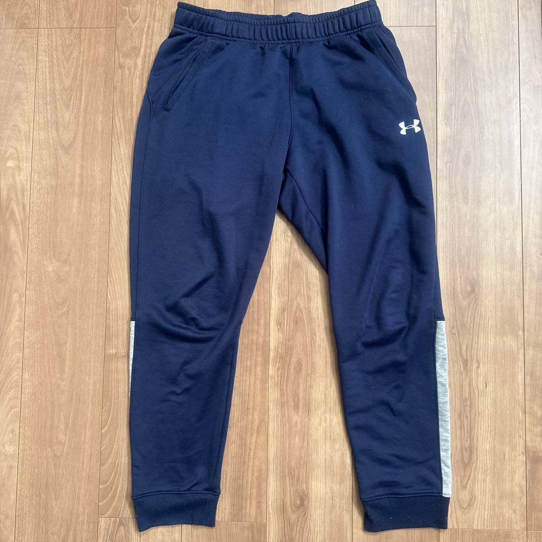 【Under Armour 】アンダーアーマー ネイビー 移動着ジャージ上下支給