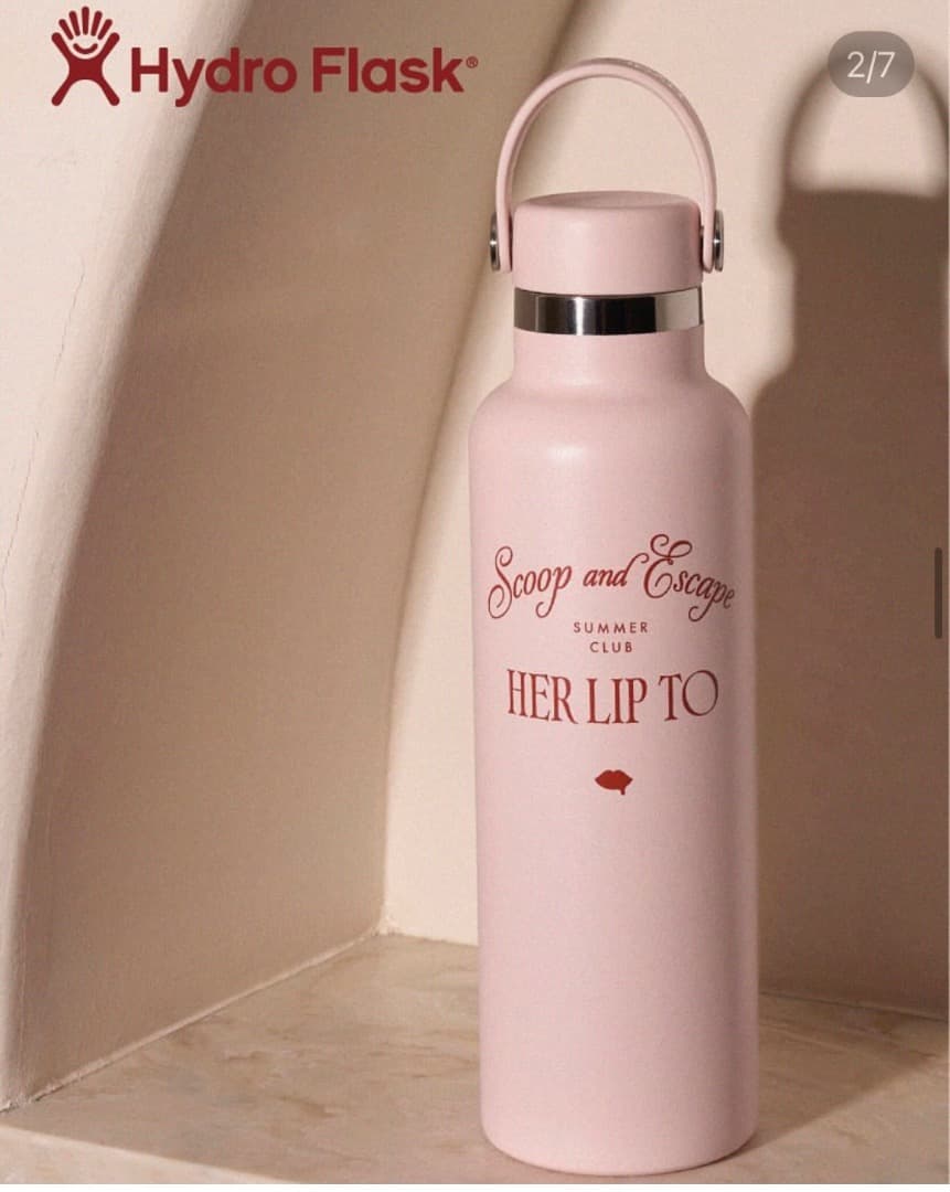 新品未使用　herlipto 水筒 21oz Hydro Flask ピンク