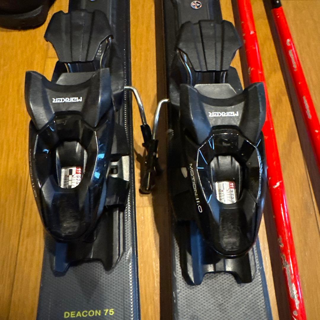 HEADブーツ、volkl168cm板、LEKIストック、ビンディング4点セット