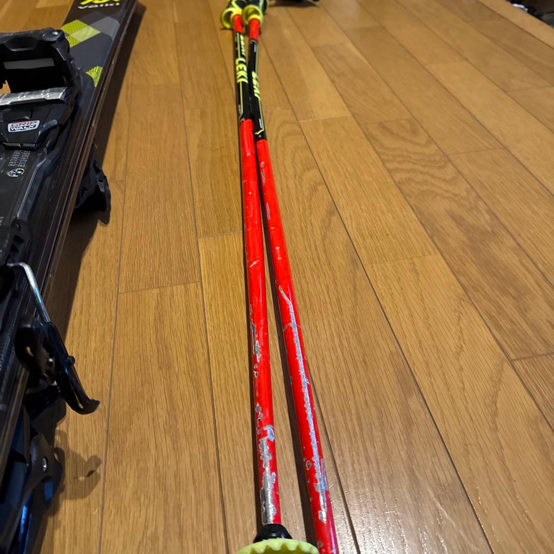 HEADブーツ、volkl168cm板、LEKIストック、ビンディング4点セット