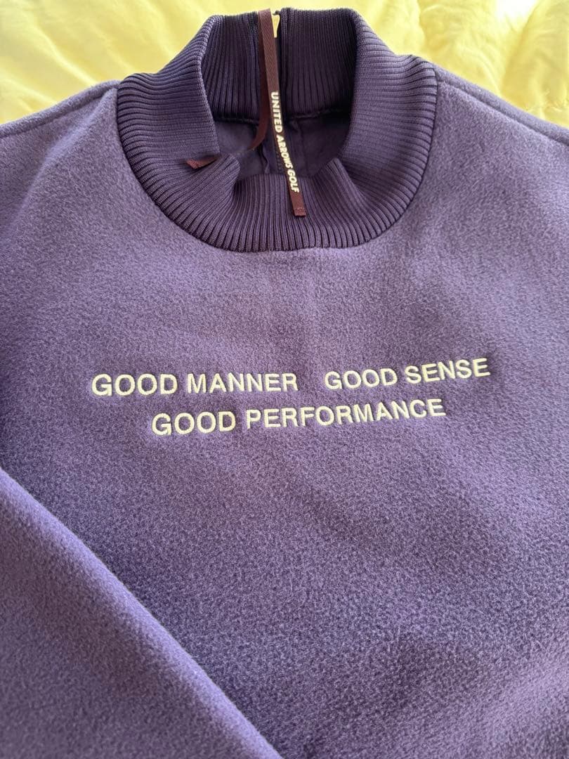 新品　UNITED ARROWS GOLF フリースセーターＳ