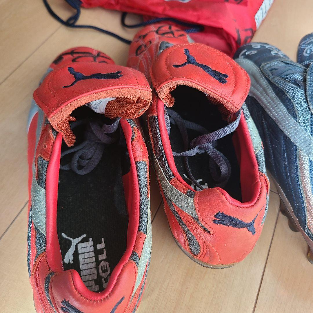 サッカー元日本代表　播戸竜二さんサイン入りスパイク　25センチ