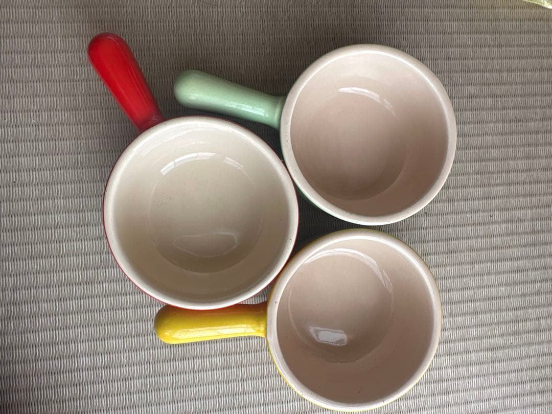 ル・クルーゼ ミニ食器セット 6点 ボウル3点＋ミニスキレット3点 カラフル