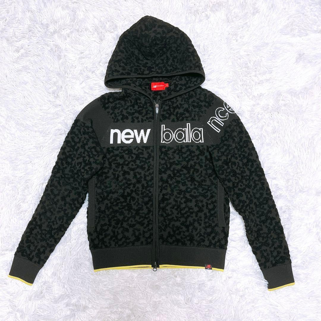 New Balance レオパード柄 フルジップ フード ジャケット パーカー