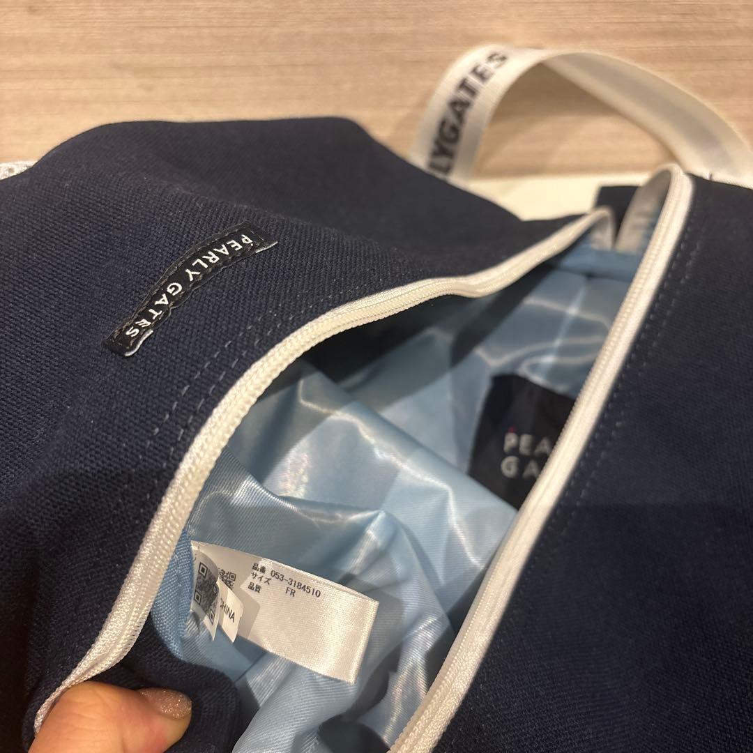 【美品】ゴルフシューズケース ネイビー PEARLY GATES