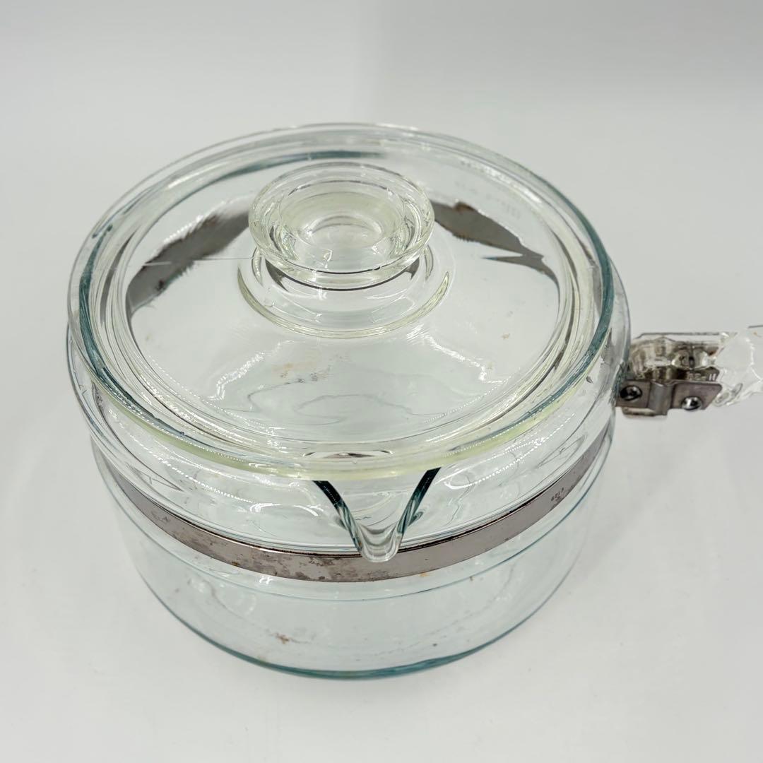 オールドパイレックス 片手鍋 ガラス鍋 17cm ヴィンテージ