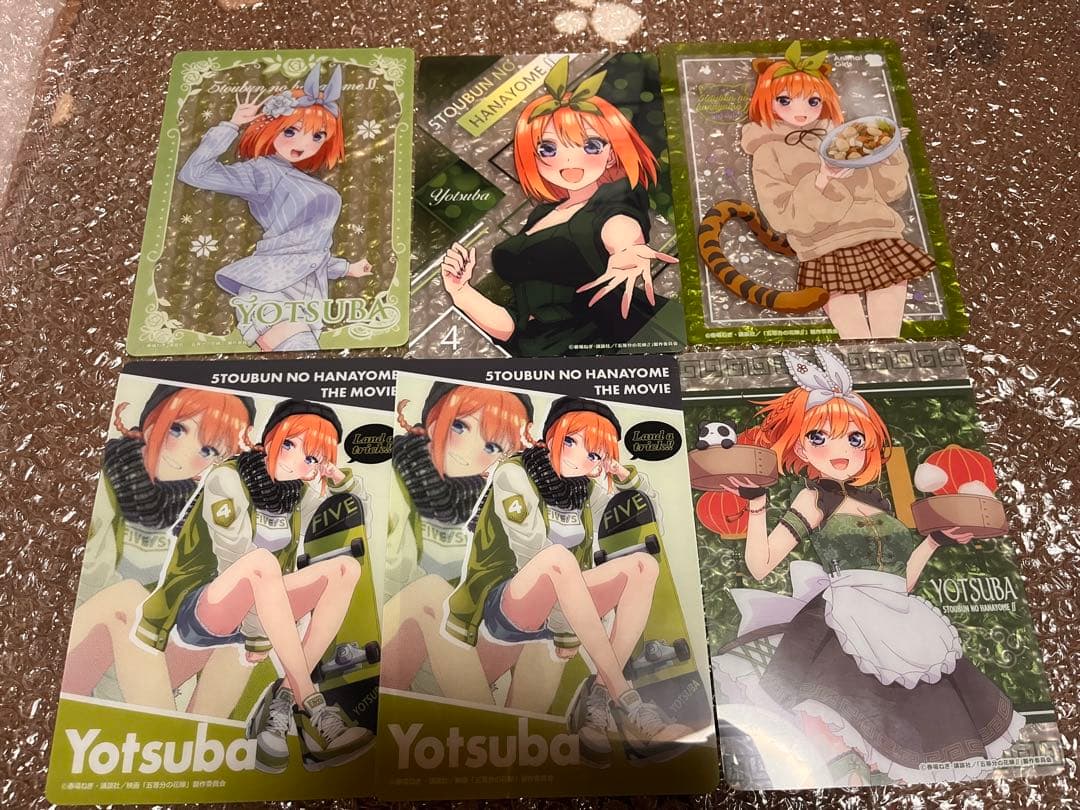 五等分の花嫁 一花二乃三玖四葉五月 カード 缶バッジ アクリルボード 計175点