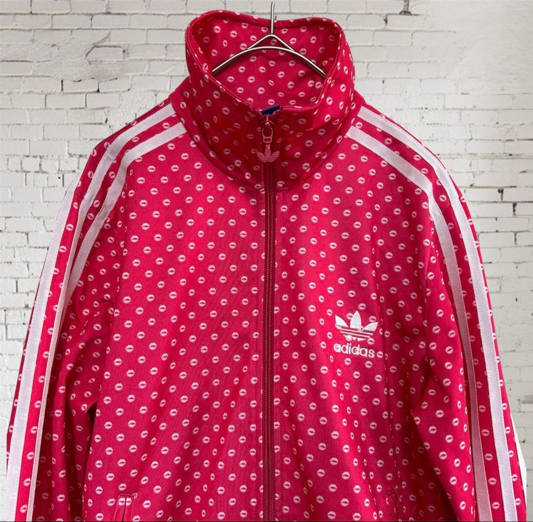 アディダス　adidas トラックジャケット　ドット柄95サイズFIREBIRD
