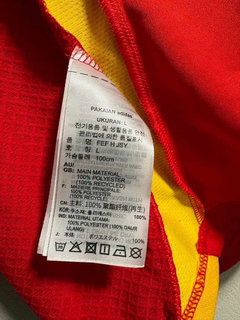 【未使用】スペイン代表 2024 ユニフォーム ホーム 半袖 レプリカ
