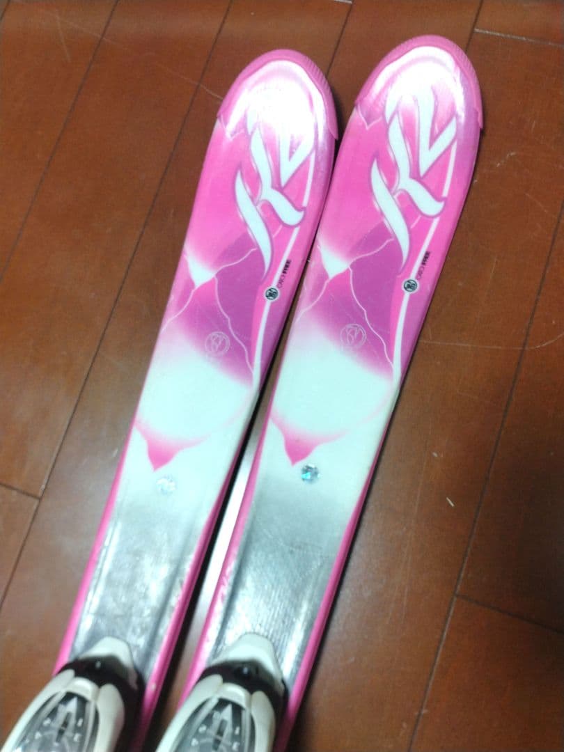 【Jr・キッズ☆】124cm　Ｋ２スキー板セット♪　送料無料！
