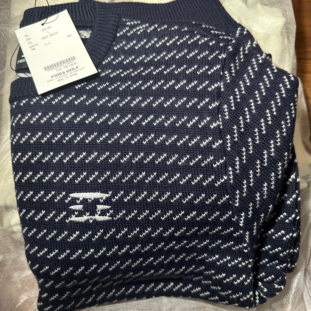 【新品】FIDES GOLF ジャガード ニット