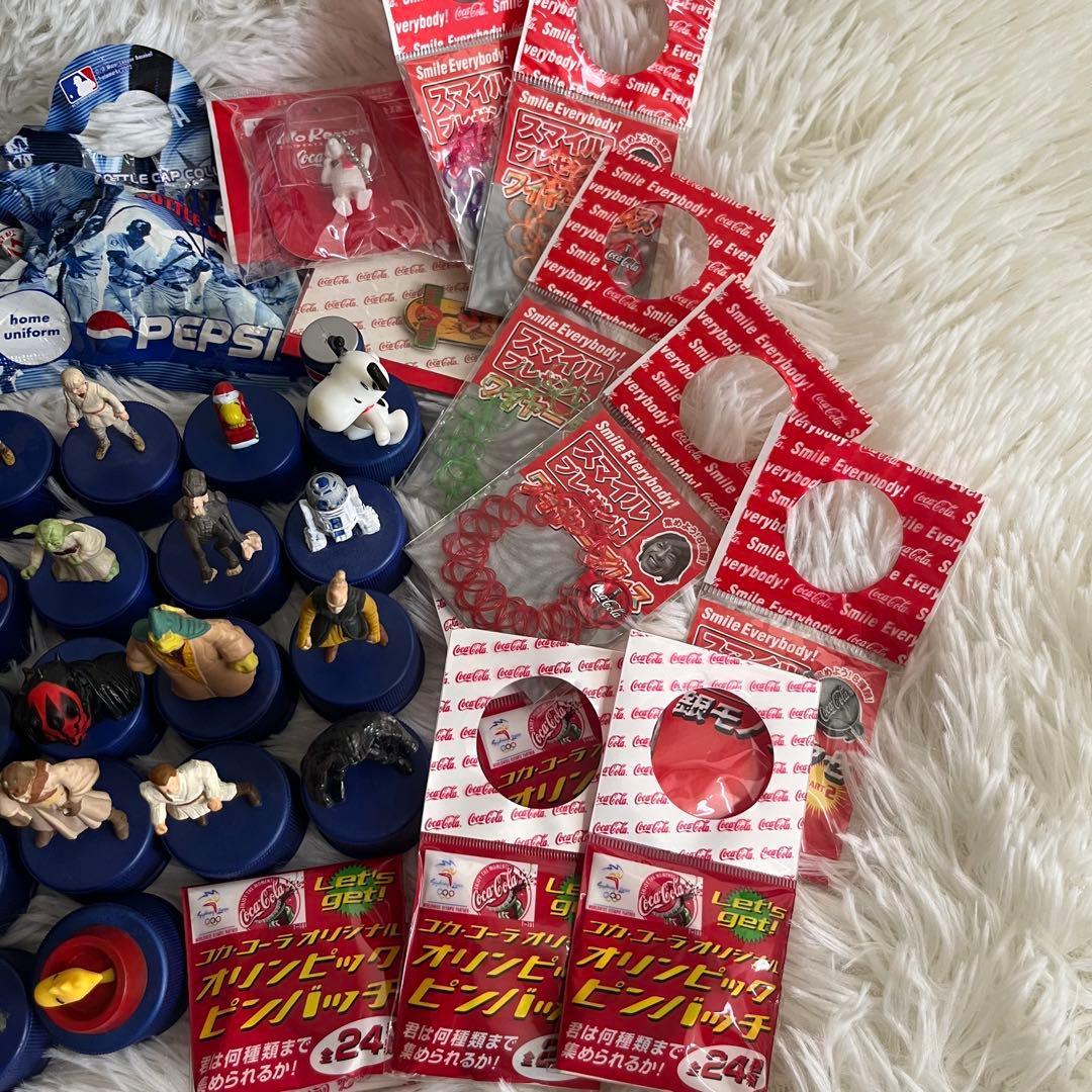 コカコーラ ペプシ ペットボトルキャップ ノベルティセット おまとめ おまけ付き