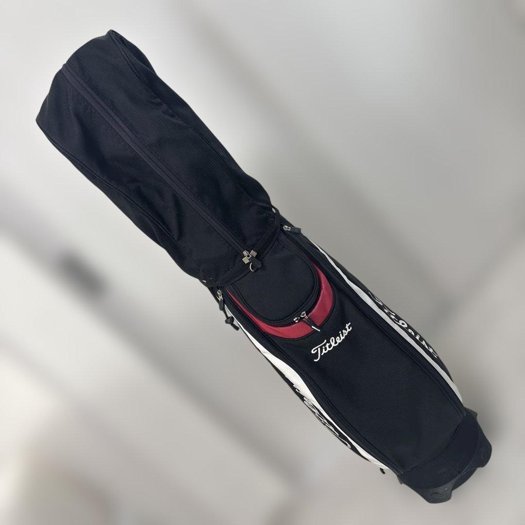 Titleist タイトリスト 9.5キャディバッグ ブラック×ホワイト×ピンク