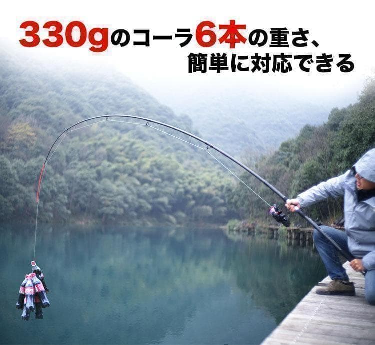 YU58 ロッド コンパクト 釣り竿 投げ竿 釣竿 炭素繊維 伸縮式 4.5m