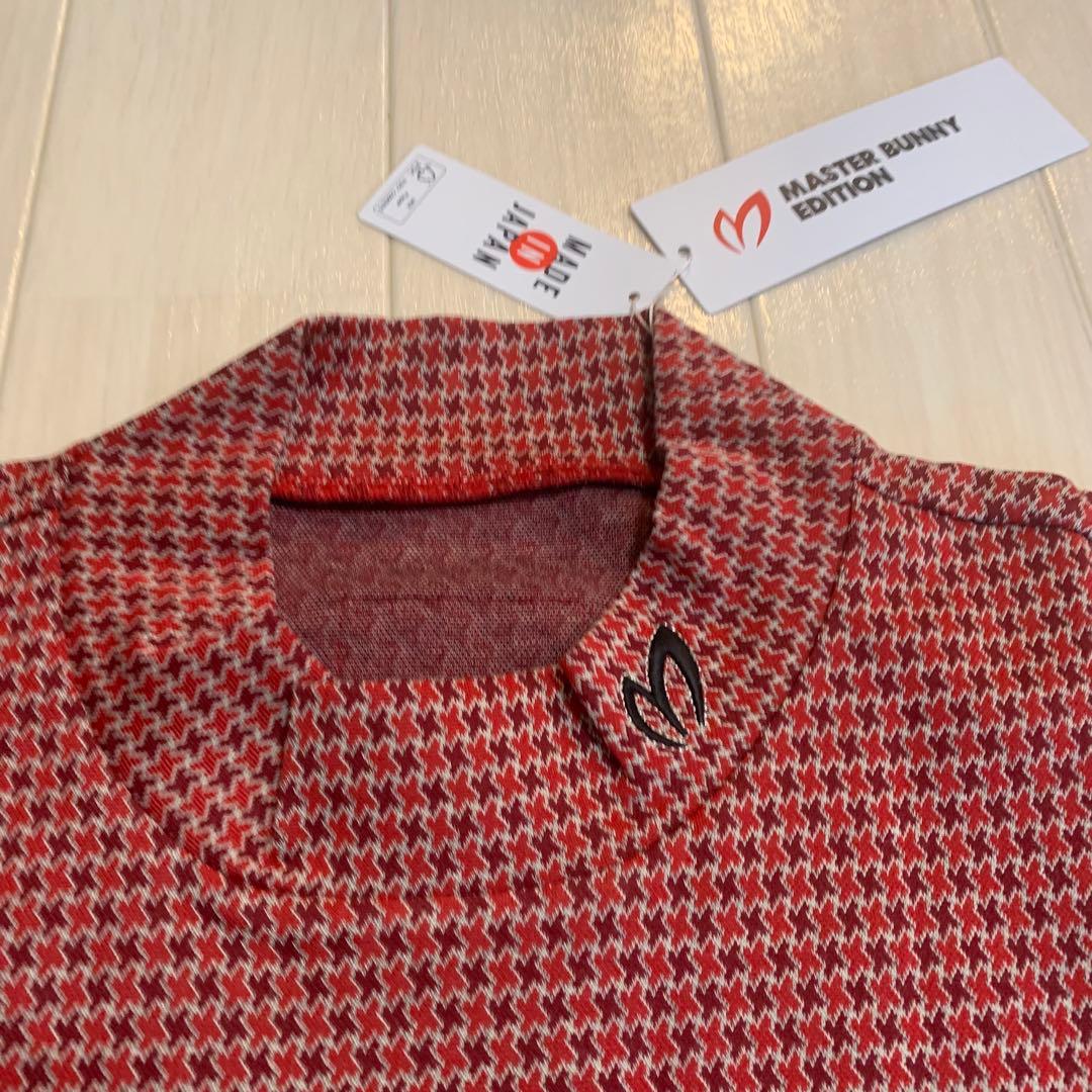新品【マスターバニー】メンズ　半袖モックネック　シャツ 6/LL ゴルフウェア
