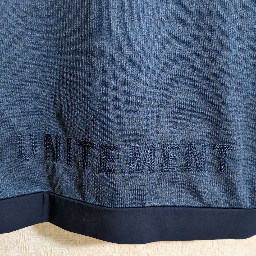 ユナイトメント unitement ゴルフウェア 半袖 モックネック M 紺