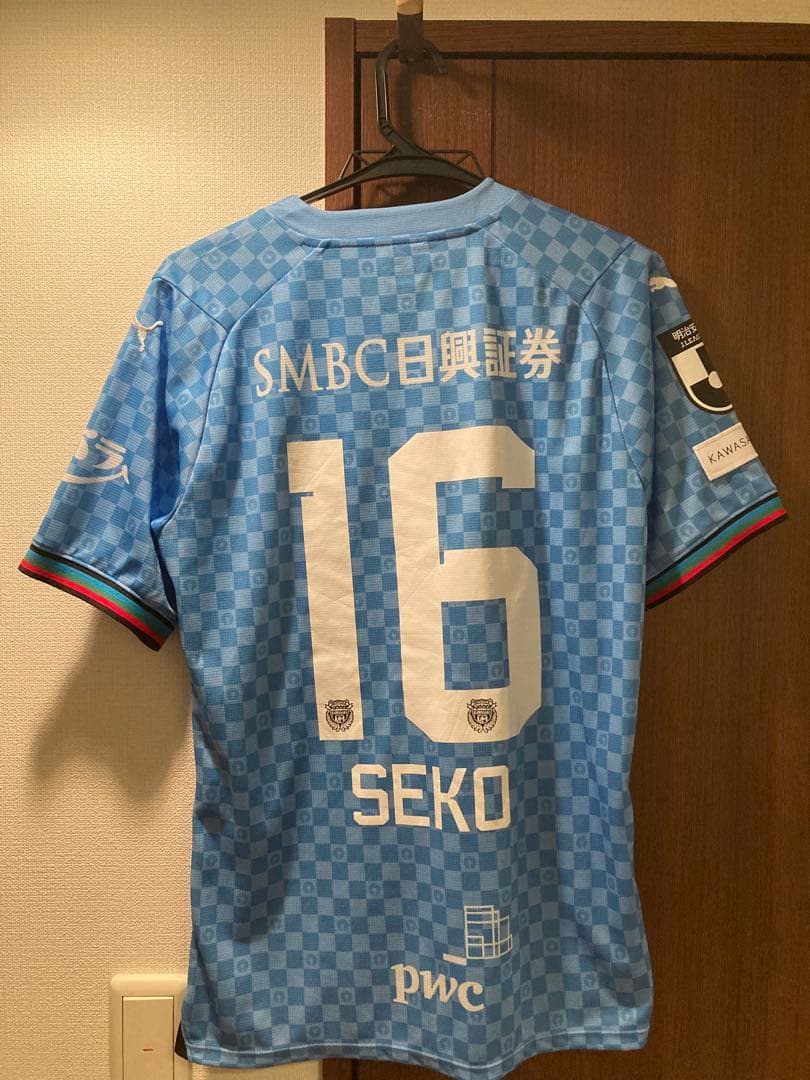 (quenga様) 川崎フロンターレ瀬古樹16番2024 シーズンユニフォームL