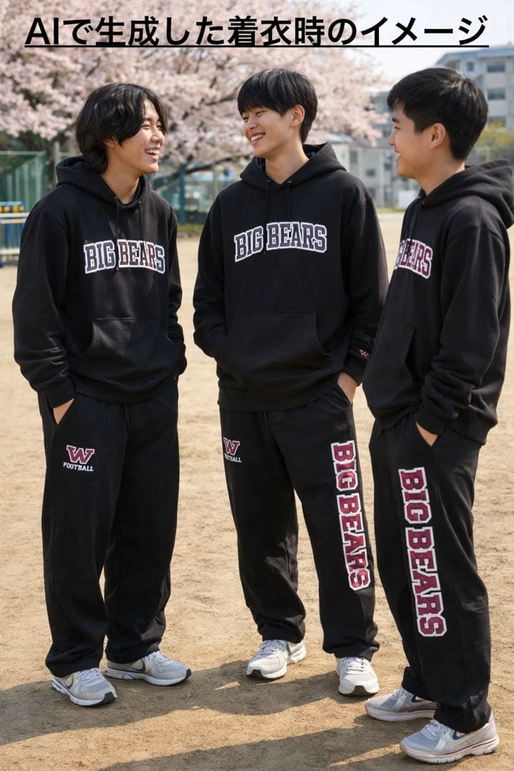 早稲田大学 WASEDA アメフト BIGBEARS パーカー 新品 未使用 L