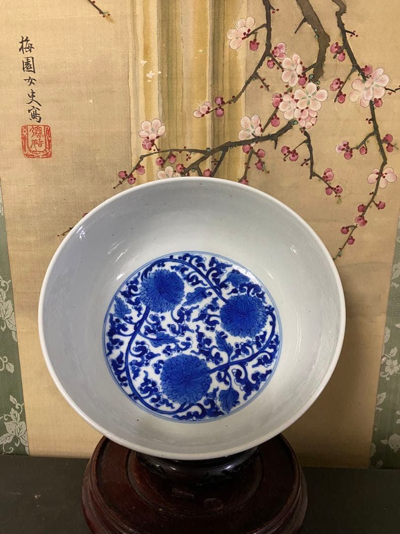 清朝時代　大清乾隆年製 中国古美術　大鉢　古物保証