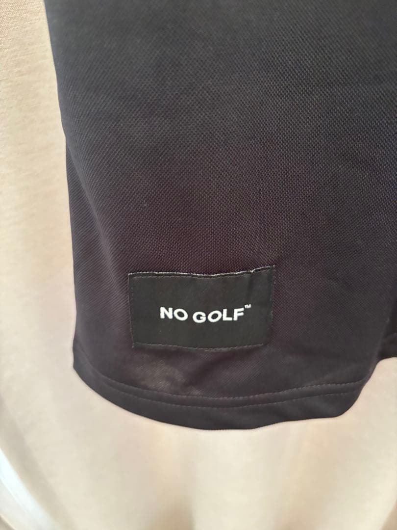 NO GOLF POLO SHIRT 24S/S ブラック　クラブハウス
