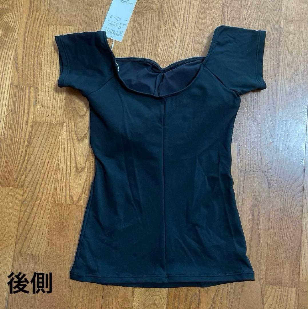 【Chacott】レオトップ 半袖 Lady’s M ／ブラック