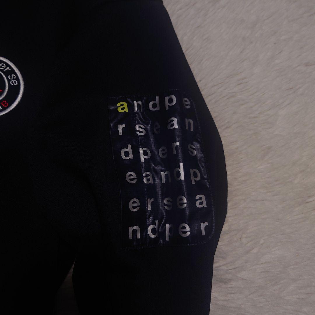 【希少】and per se トラックジャケット ゴルフウェア ネイビー ロゴ