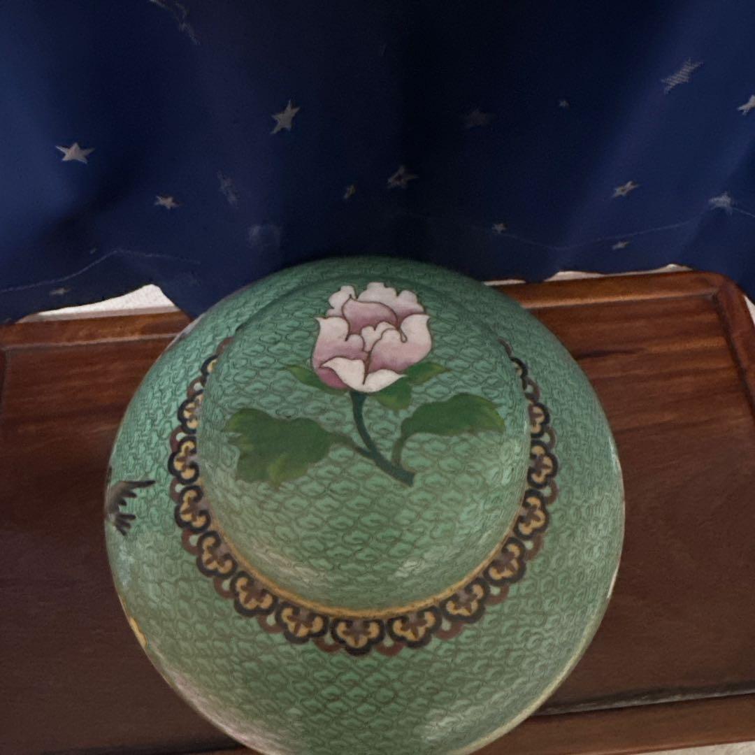置物　壺　七宝焼　七宝壺　美術品