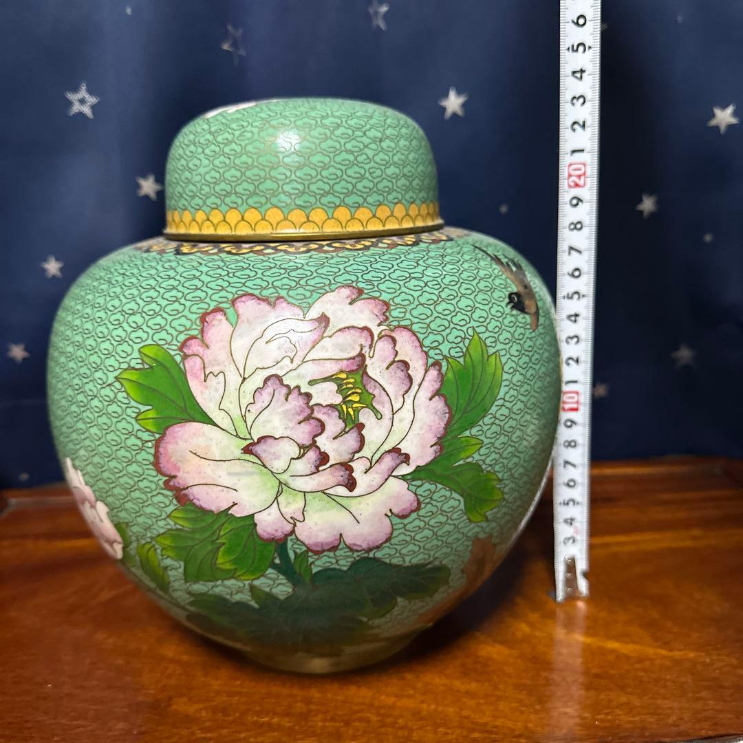 置物　壺　七宝焼　七宝壺　美術品