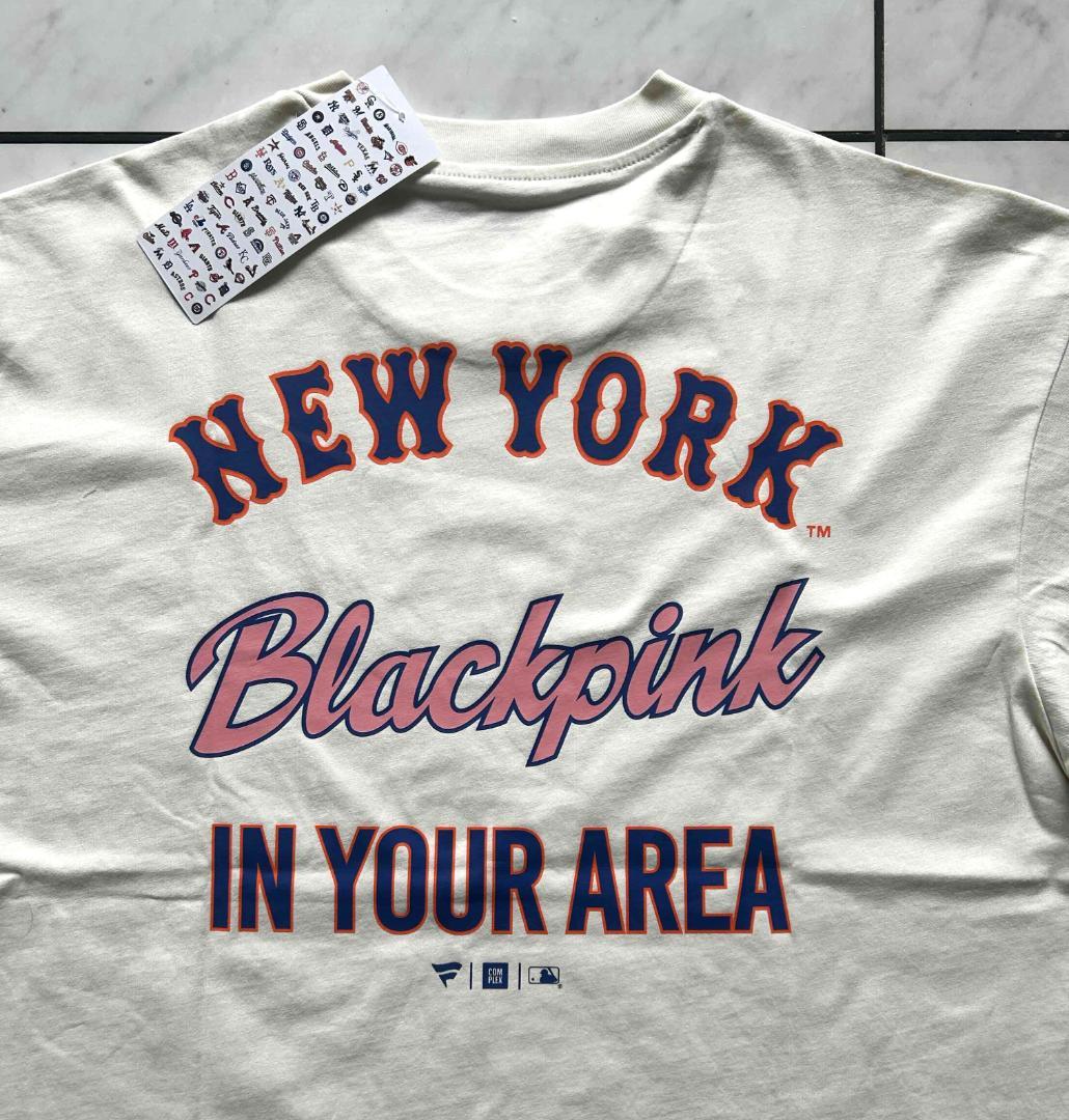 BLACKPINK×MLB　Tシャツ　NYメッツ　日本未発売　新品未開封　S