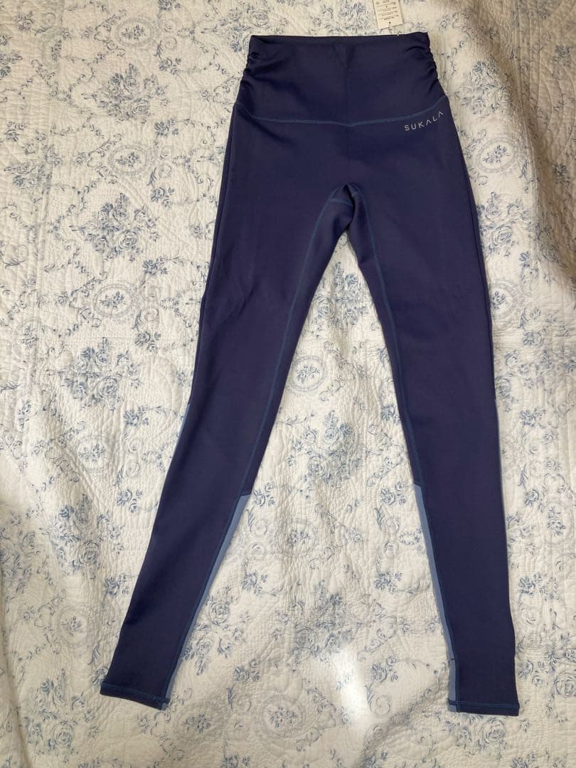 新品　スカーラS LAVAコンビ　バイカラー　レギンス　トレンカS