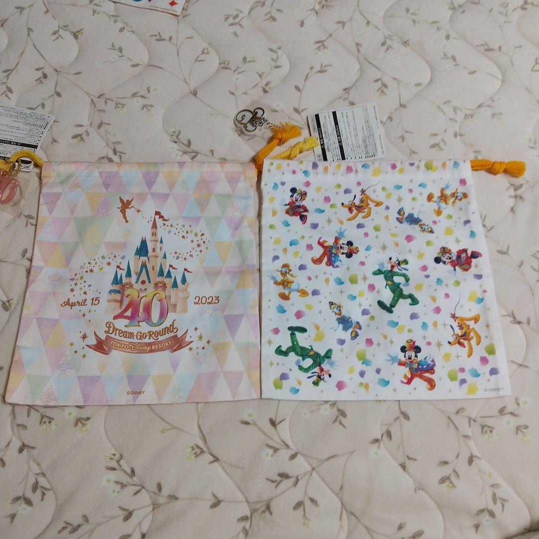 ディズニーランド35・40周年&ディズニーシー19・20周年巾着7枚セット